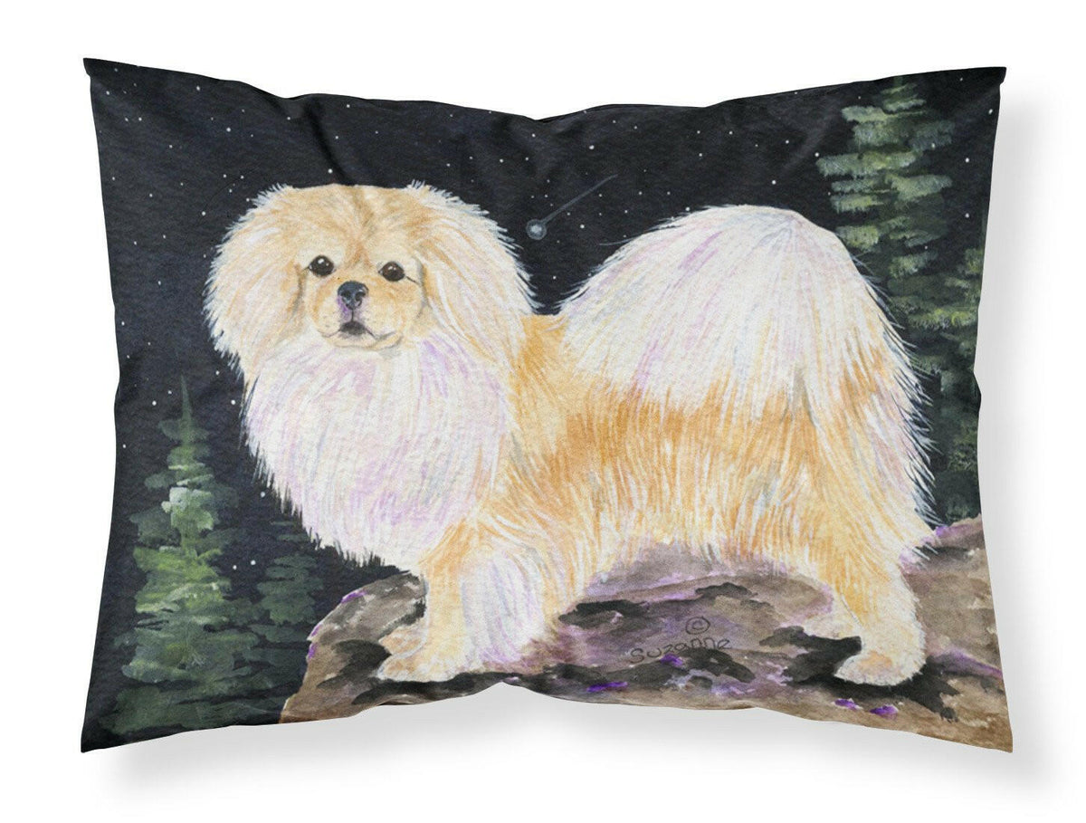 Starry Night Tibetan Spaniel Moisture wicking Fabric standard pillowcase by Caroline&#39;s Treasures