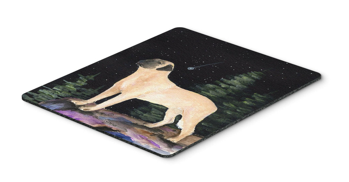 Starry Night Anatolian Shepherd Mouse Pad / Hot Pad / Trivet by Caroline&#39;s Treasures
