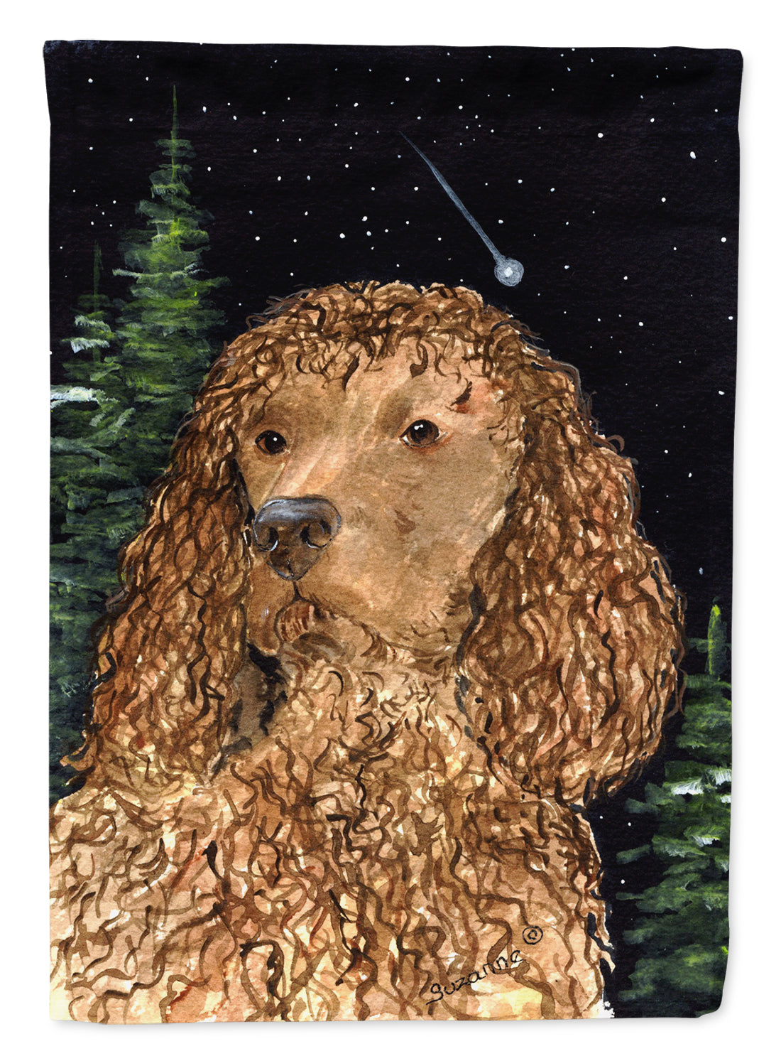 American Water Spaniel Flag Canvas House Size  the-store.com.
