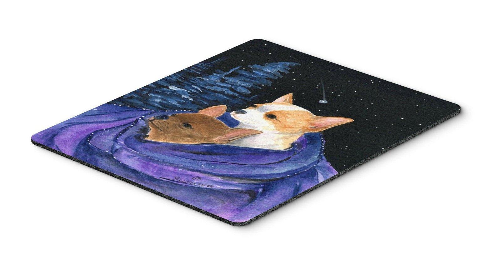 Starry Night Chihuahua Mouse Pad / Hot Pad / Trivet by Caroline's Treasures