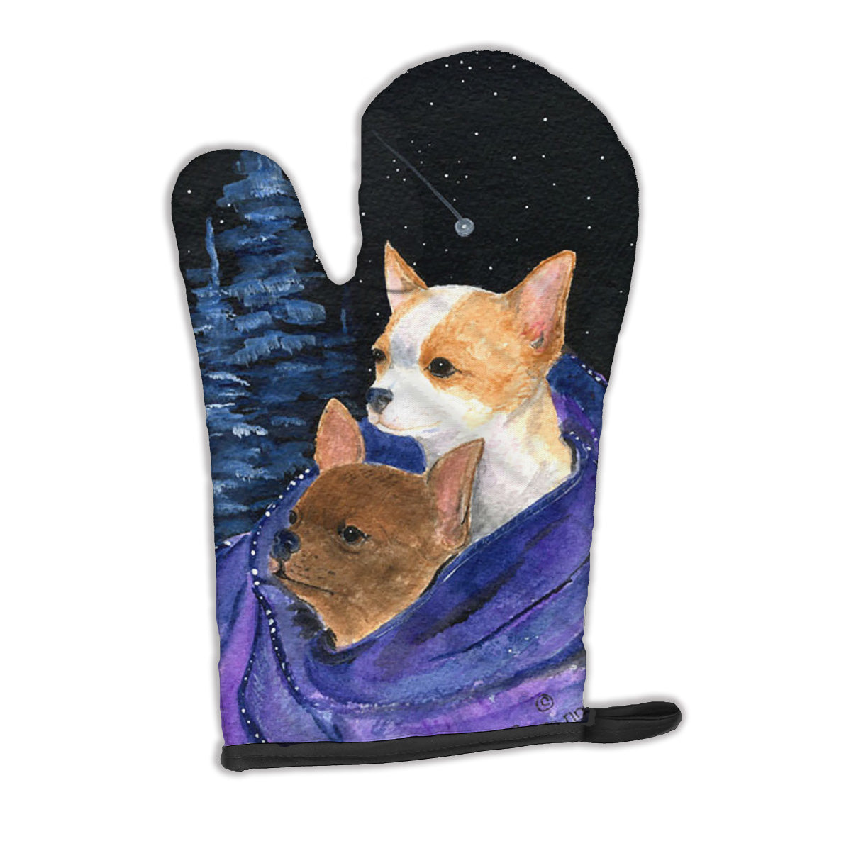 Starry Night Chihuahua Oven Mitt SS8513OVMT  the-store.com.