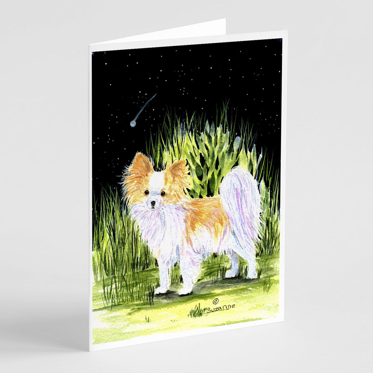 Buy this Starry Night Chihuahua Greeting Cards and Envelopes Pack of 8