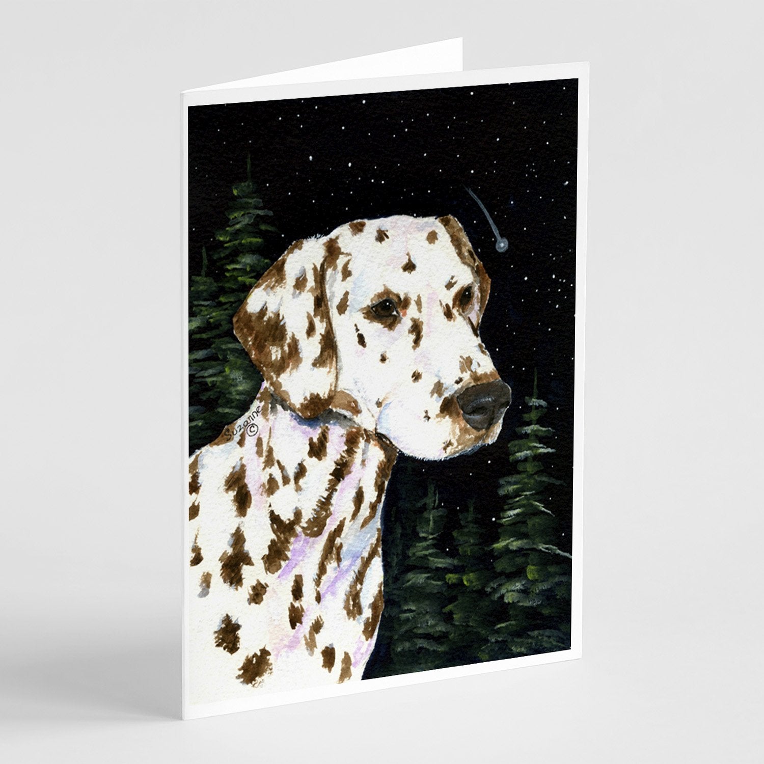 Buy this Starry Night Dalmatian Greeting Cards and Envelopes Pack of 8