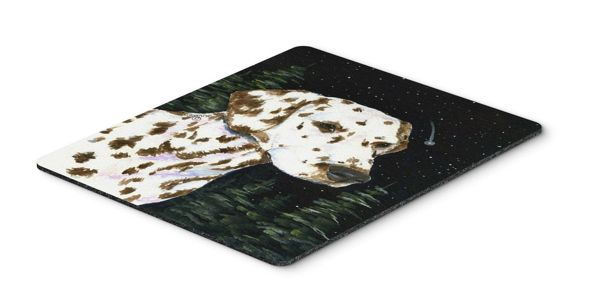 Starry Night Dalmatian Mouse Pad / Hot Pad / Trivet by Caroline&#39;s Treasures