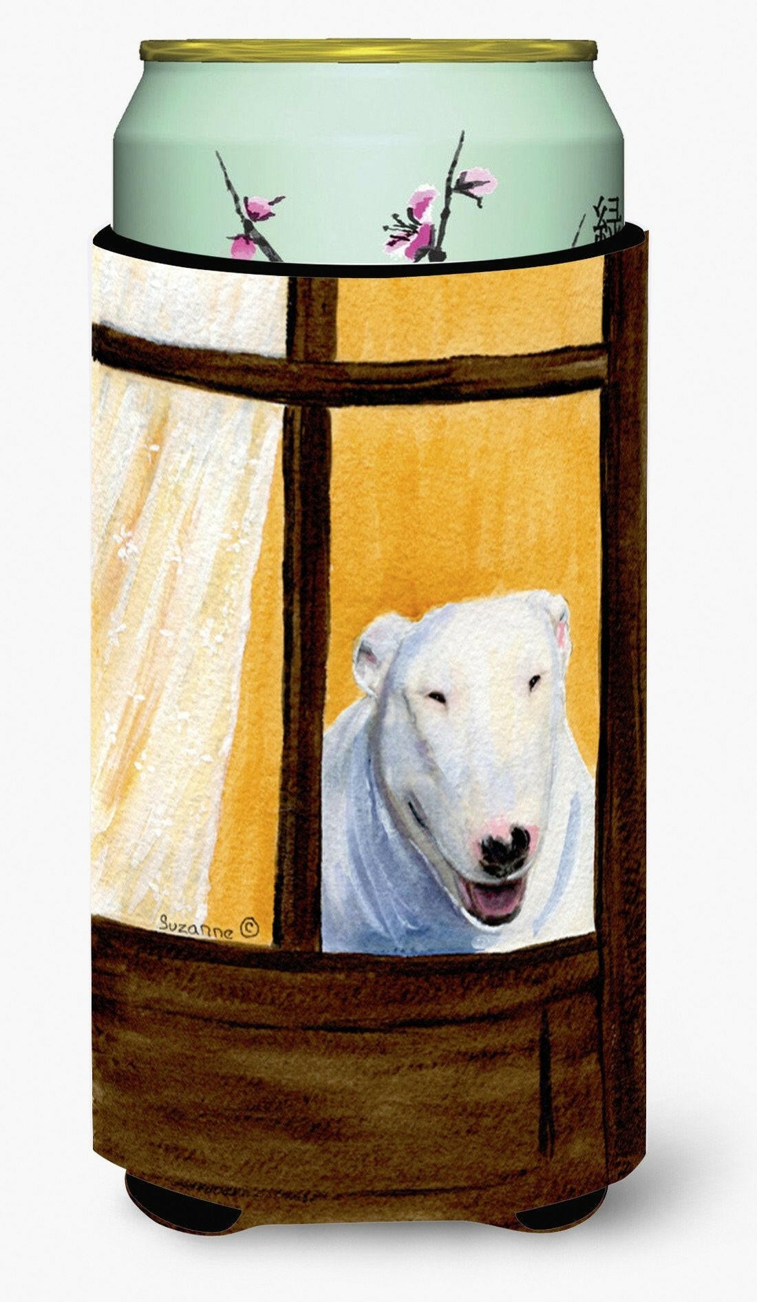 Bull Terrier  Tall Boy Beverage Insulator Beverage Insulator Hugger by Caroline&#39;s Treasures