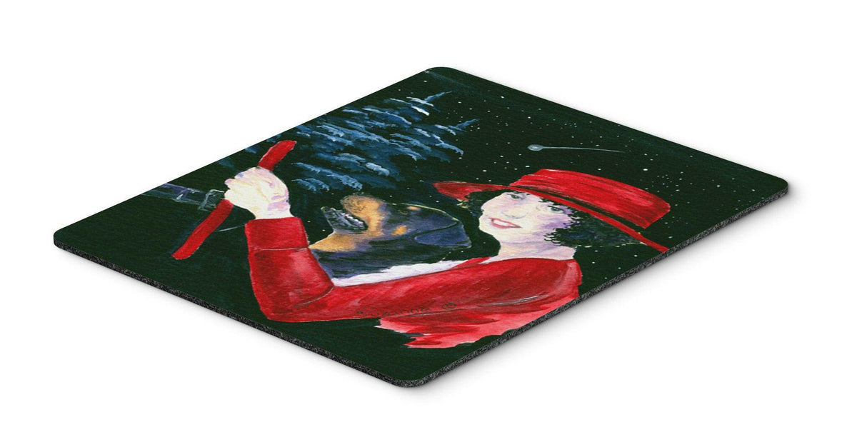 Lady driving with her Rottweiler Mouse Pad, Hot Pad or Trivet by Caroline&#39;s Treasures