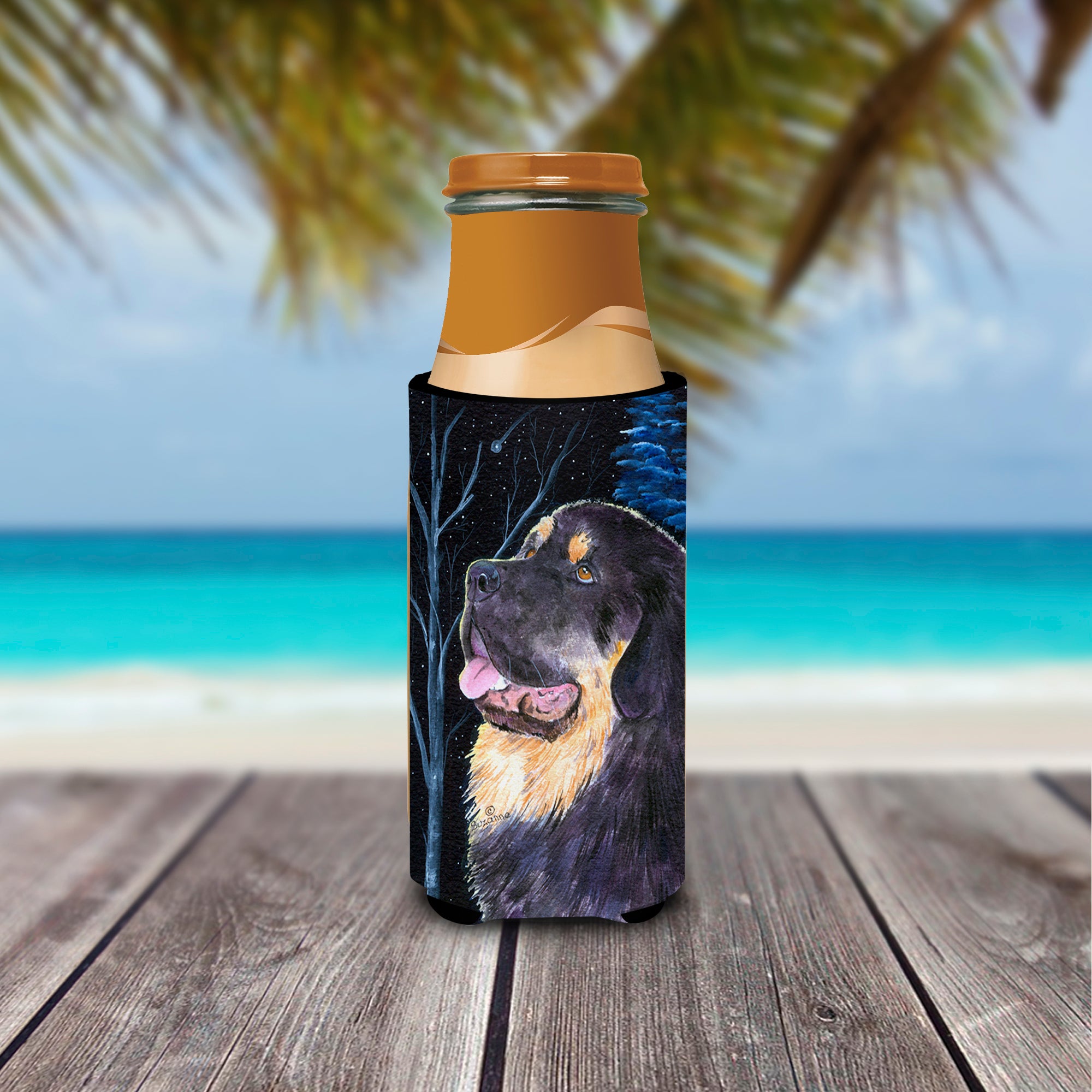 Starry Night Tibetan Mastiff Ultra Beverage Insulators for slim cans SS8552MUK