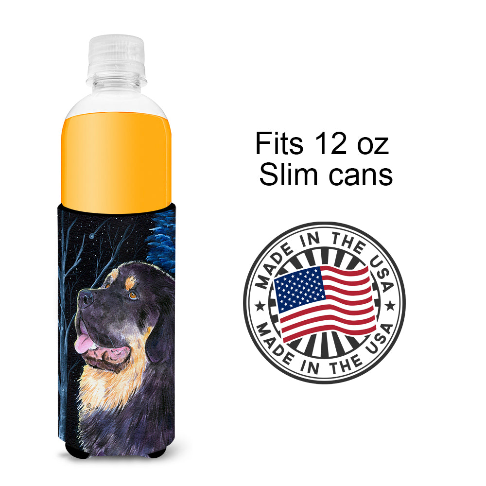 Starry Night Tibetan Mastiff Ultra Beverage Insulators for slim cans SS8552MUK.