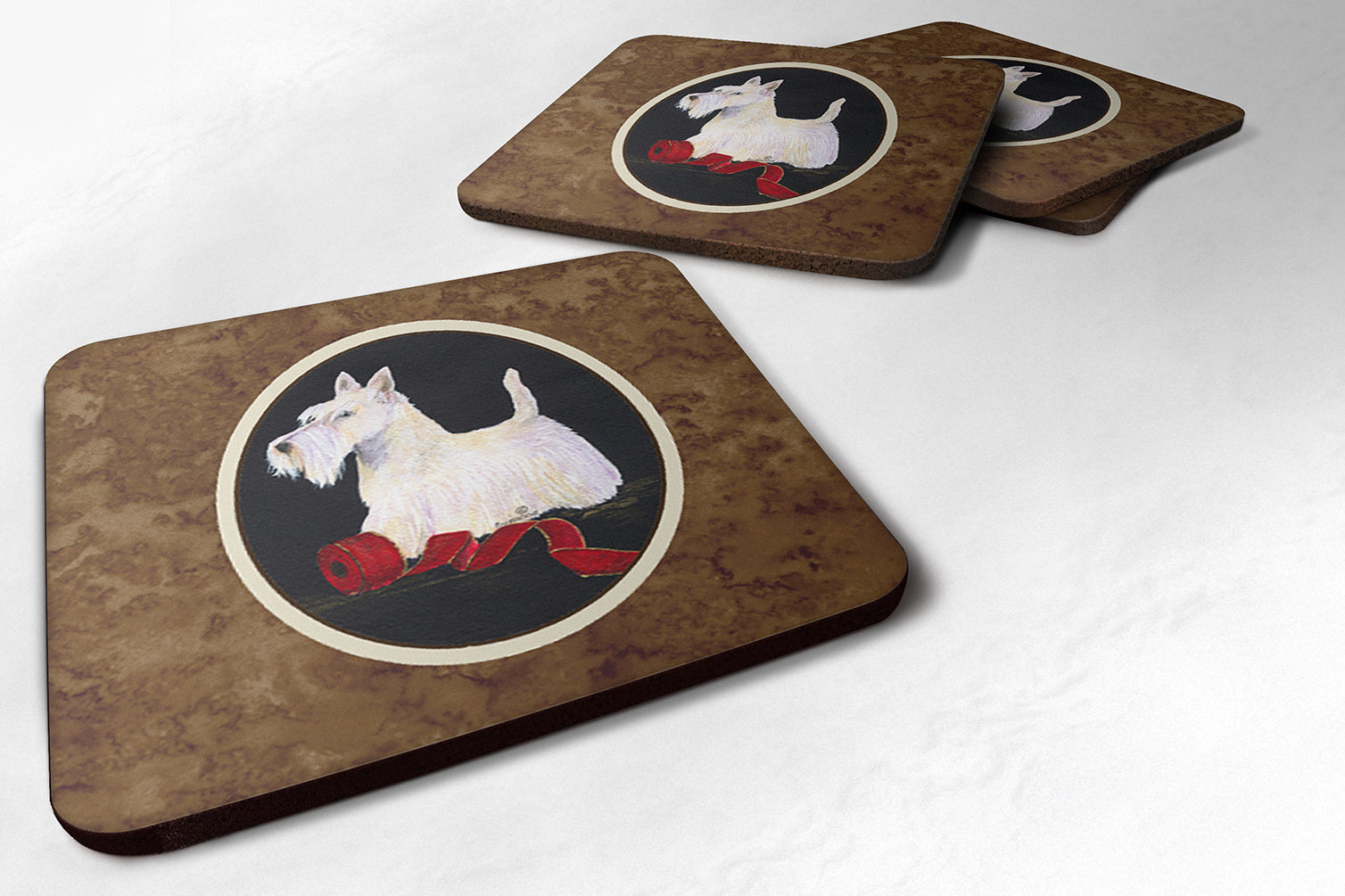 Set of 4 Scottish Terrier Foam Coasters - the-store.com