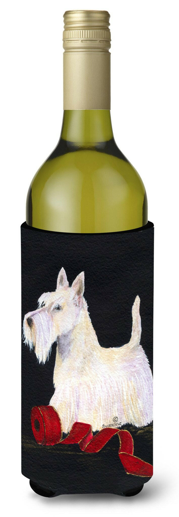 Scottish Terrier Wine Bottle Beverage Insulator Beverage Insulator Hugger SS8553LITERK by Caroline&#39;s Treasures