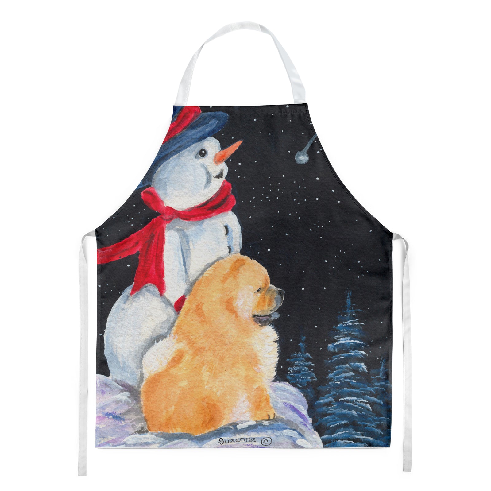 Snowman with Chow Chow Apron - the-store.com