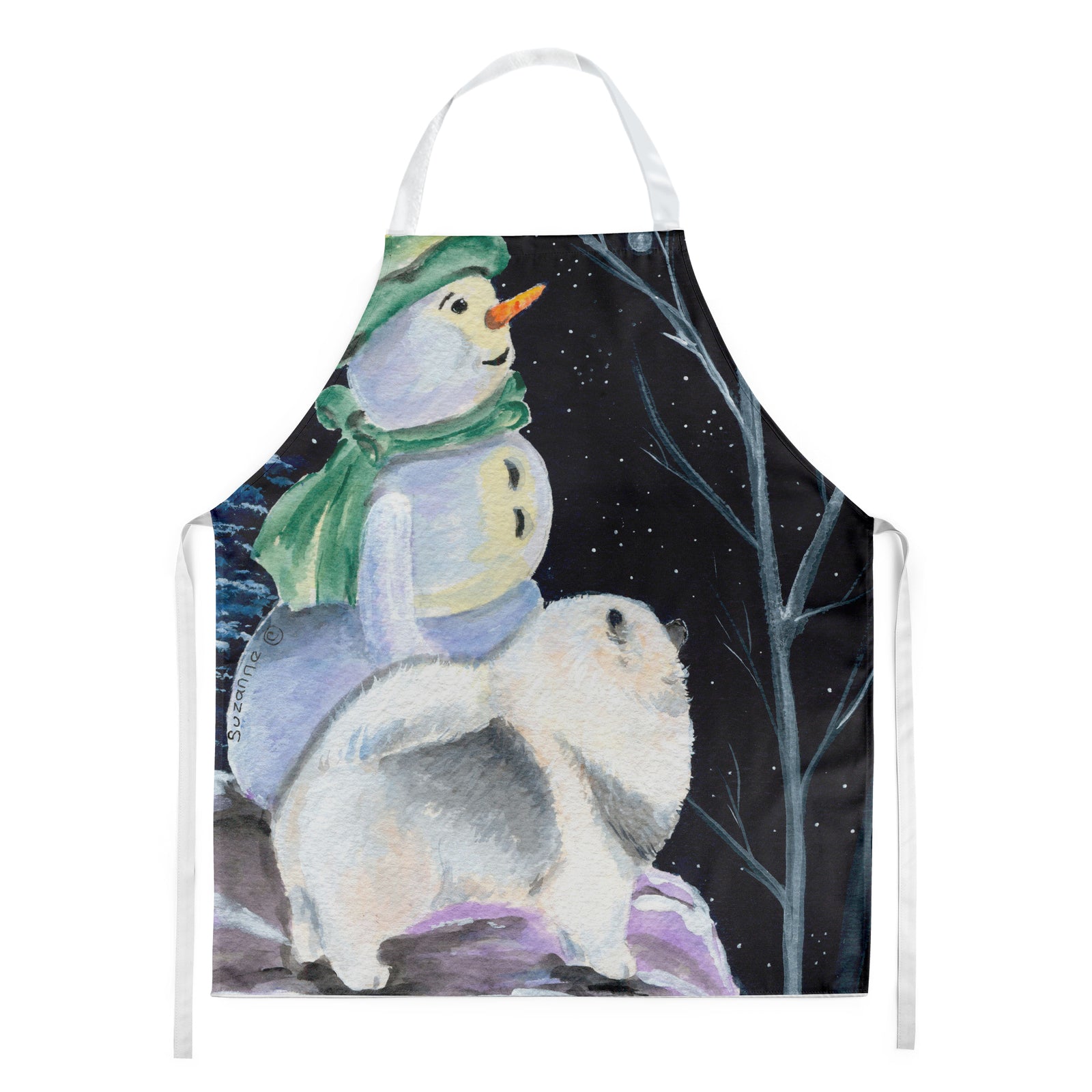 Snowman with Keeshond Apron - the-store.com