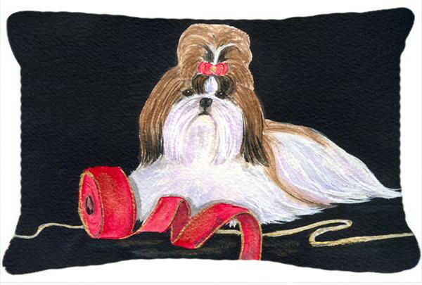 Shih Tzu Decorative   Canvas Fabric Pillow by Caroline's Treasures