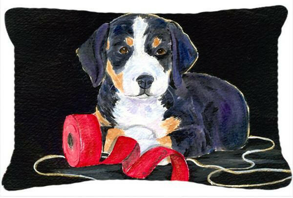 Entlebucher Mountain Dog Decorative   Canvas Fabric Pillow by Caroline&#39;s Treasures
