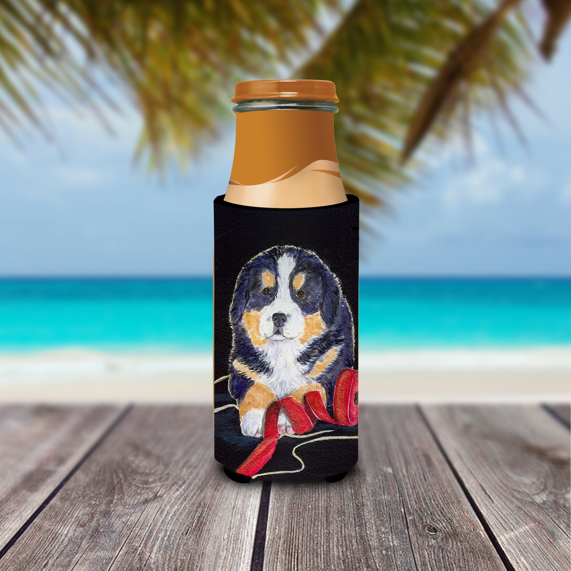 Bernese Mountain Dog Ultra Beverage Insulators for slim cans SS8569MUK