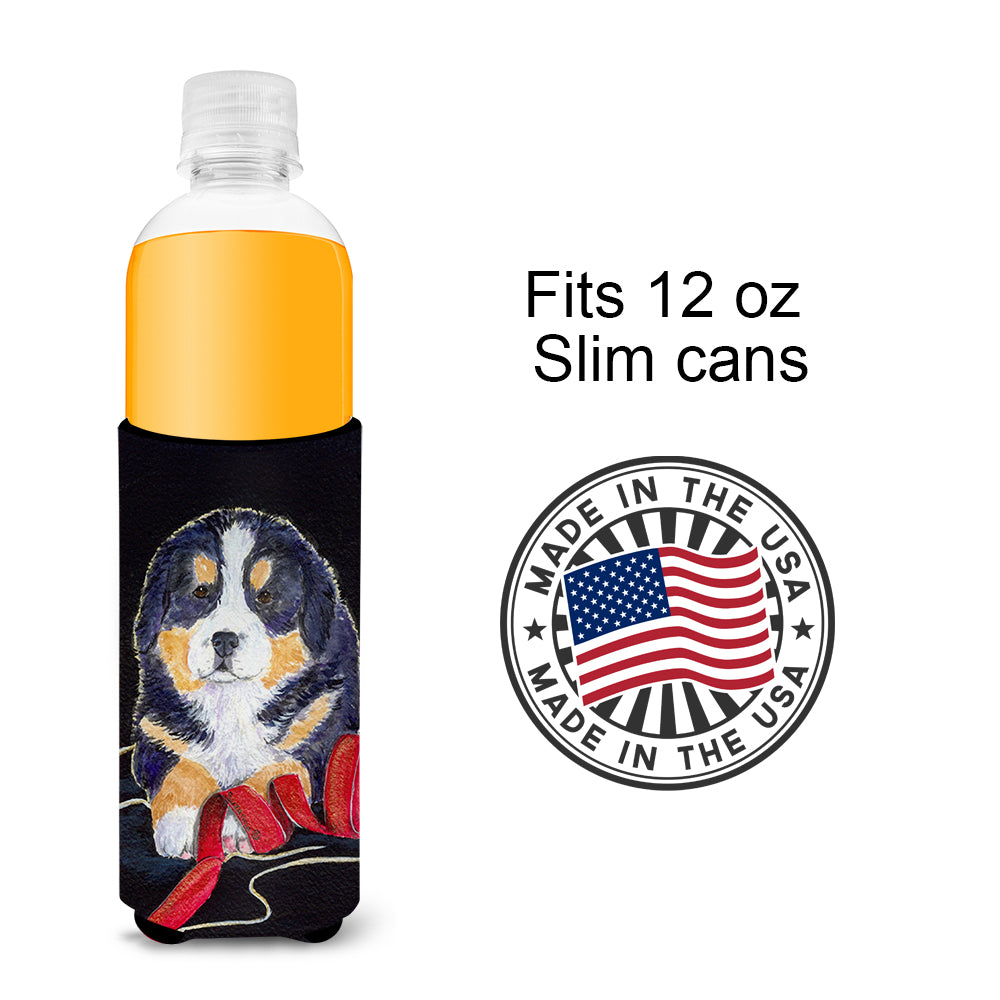 Bernese Mountain Dog Ultra Beverage Insulators for slim cans SS8569MUK.
