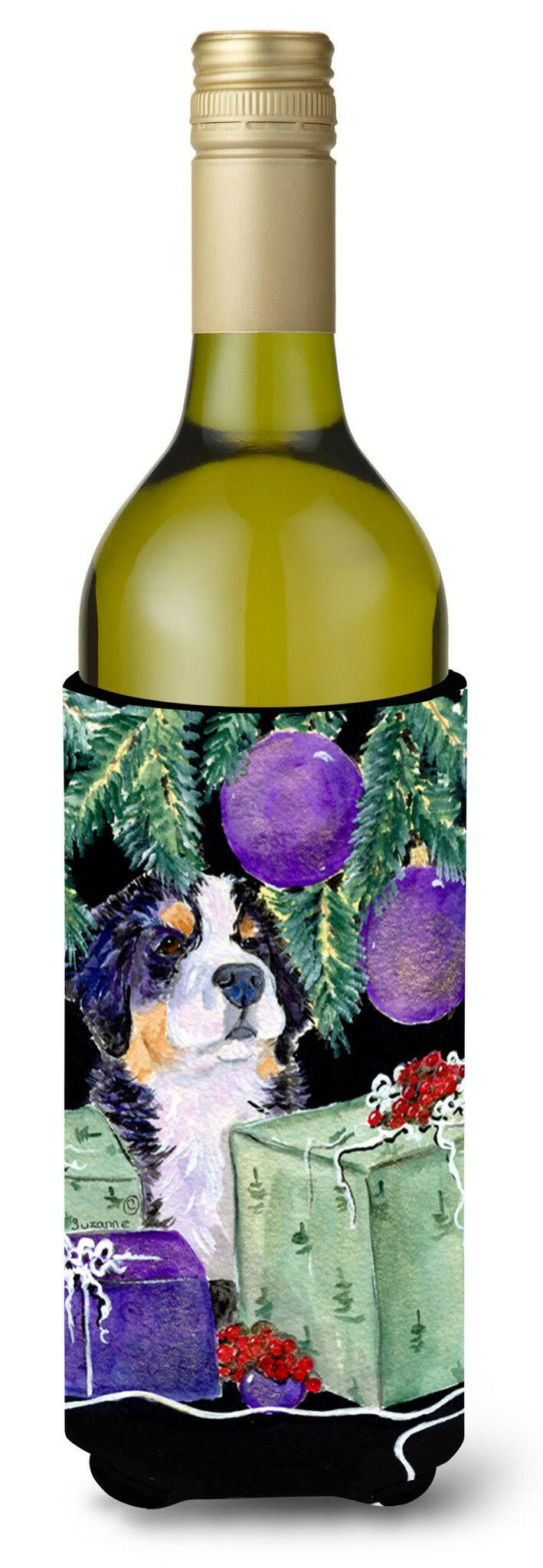 Bernese Mountain Dog Wine Bottle Beverage Insulator Beverage Insulator Hugger SS8582LITERK by Caroline&#39;s Treasures