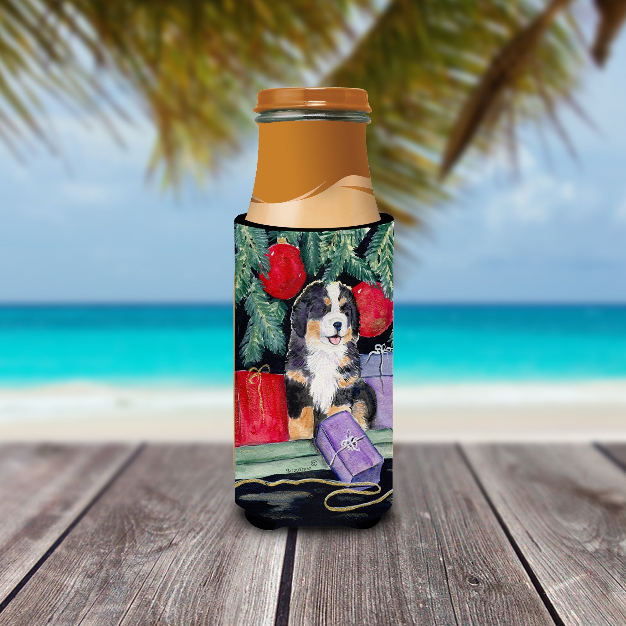 Bernese Mountain Dog Ultra Beverage Insulators for slim cans SS8583MUK