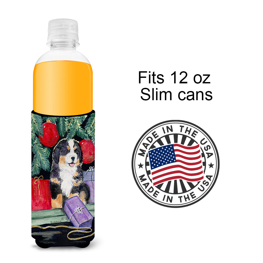 Bernese Mountain Dog Ultra Beverage Insulators for slim cans SS8583MUK.