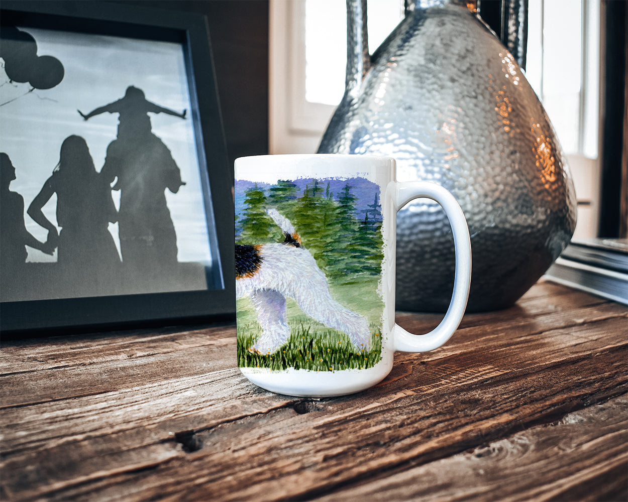 Fox Terrier Dishwasher Safe Microwavable Ceramic Coffee Mug 15 ounce SS8599CM15