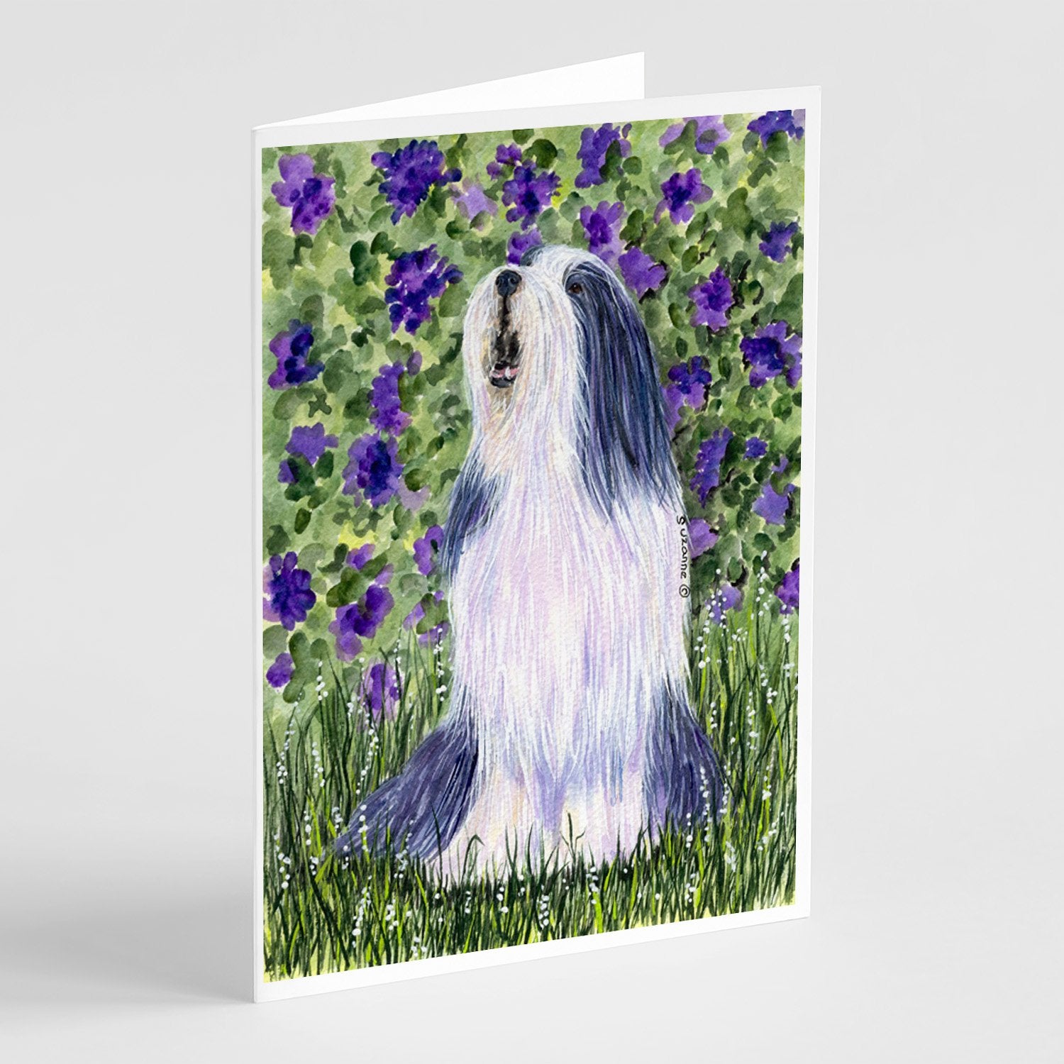 Buy this Bearded Collie Greeting Cards and Envelopes Pack of 8