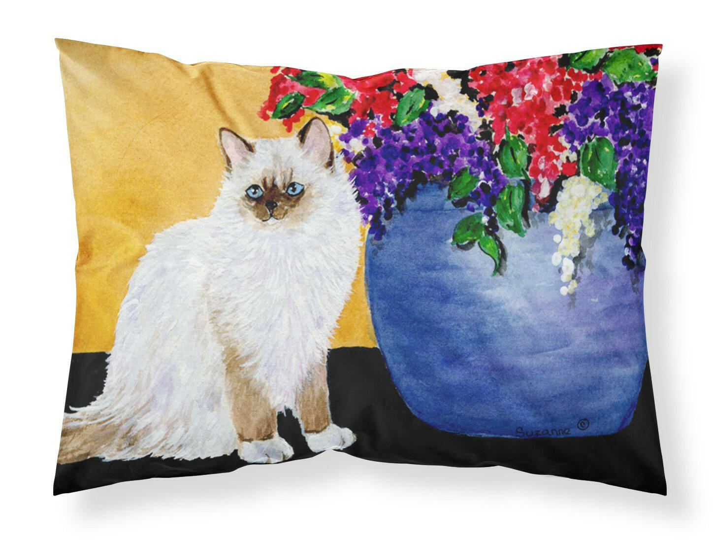 Cat - Ragdoll Moisture wicking Fabric standard pillowcase by Caroline's Treasures