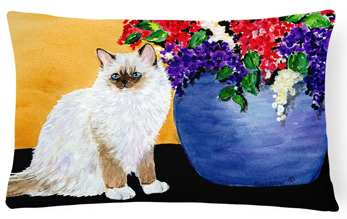 Cat - Ragdoll Decorative   Canvas Fabric Pillow by Caroline&#39;s Treasures