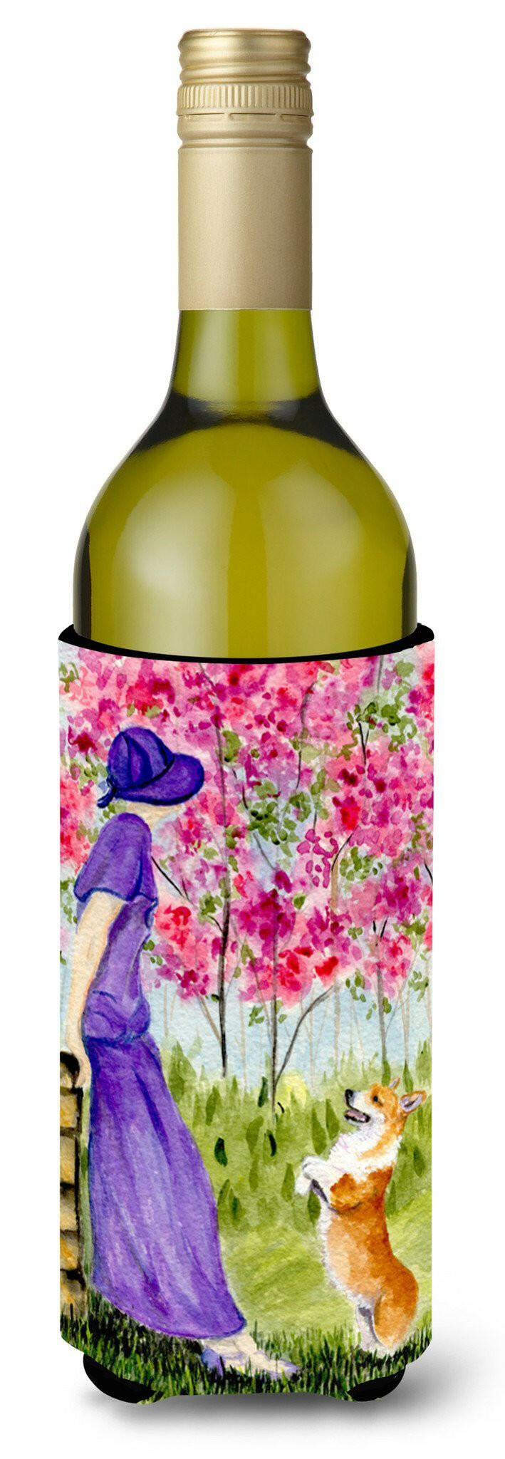 Corgi Wine Bottle Beverage Insulator Beverage Insulator Hugger SS8616LITERK by Caroline&#39;s Treasures