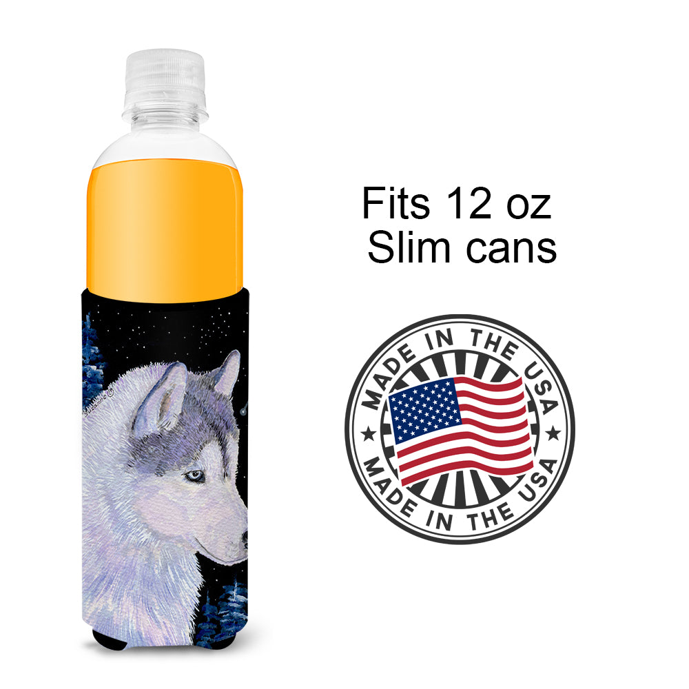 Siberian Husky Ultra Beverage Insulators for slim cans SS8617MUK.