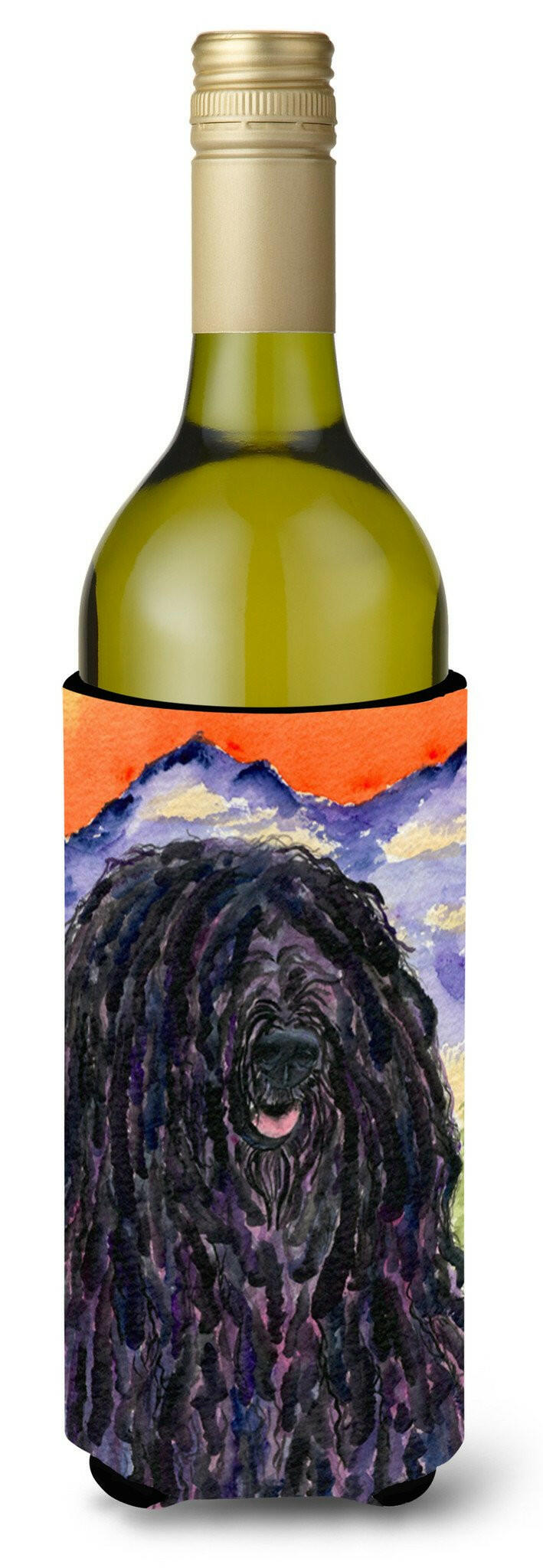 Puli Wine Bottle Beverage Insulator Beverage Insulator Hugger by Caroline&#39;s Treasures