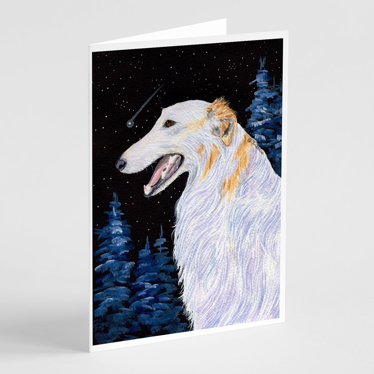 Buy this Borzoi Greeting Cards and Envelopes Pack of 8