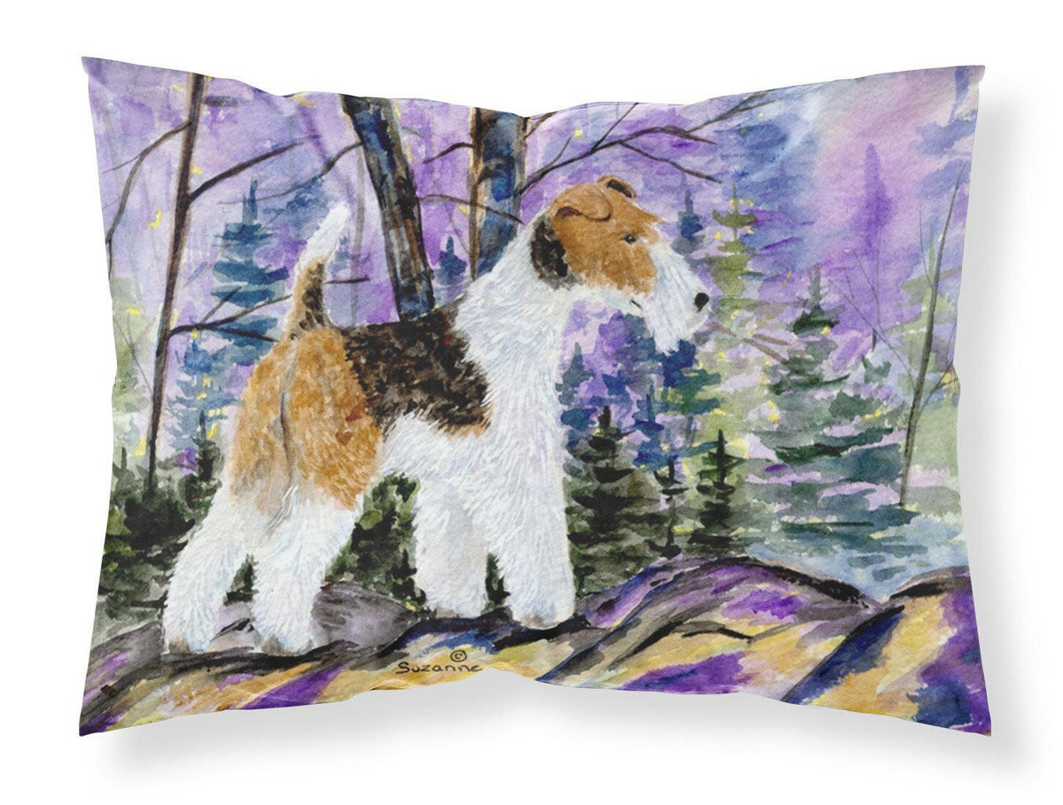 Fox Terrier Moisture wicking Fabric standard pillowcase by Caroline&#39;s Treasures