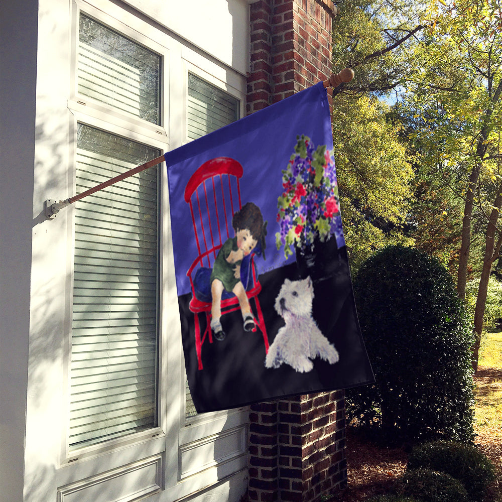 Westie Flag Canvas House Size