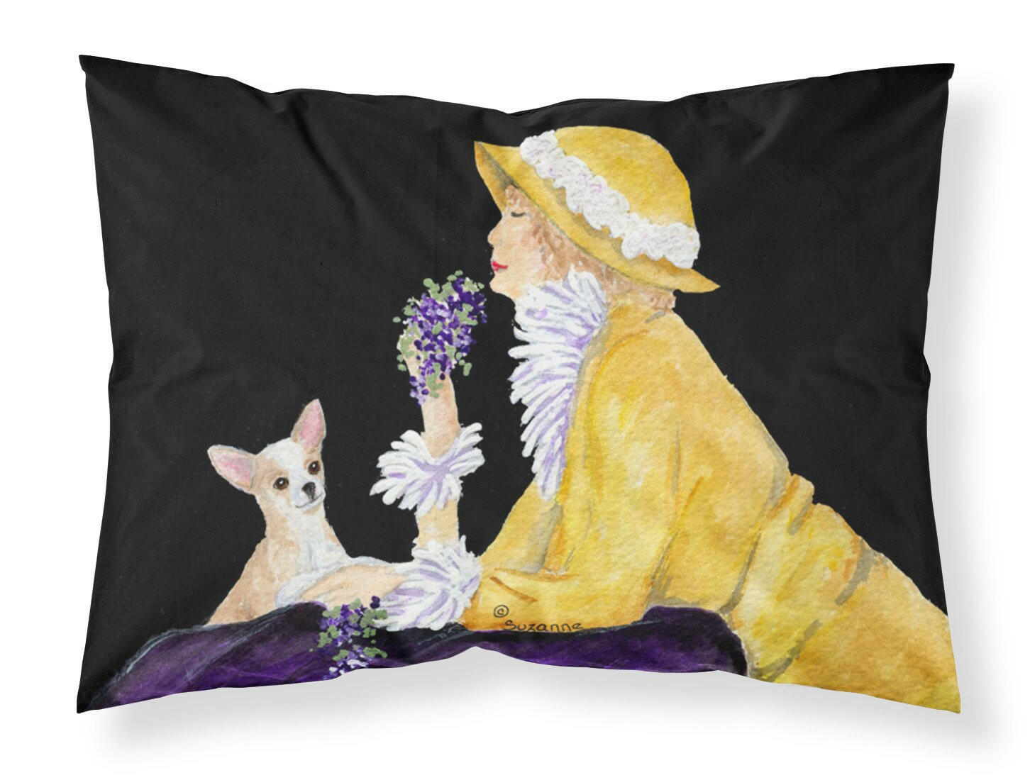 Chihuahua Moisture wicking Fabric standard pillowcase by Caroline's Treasures