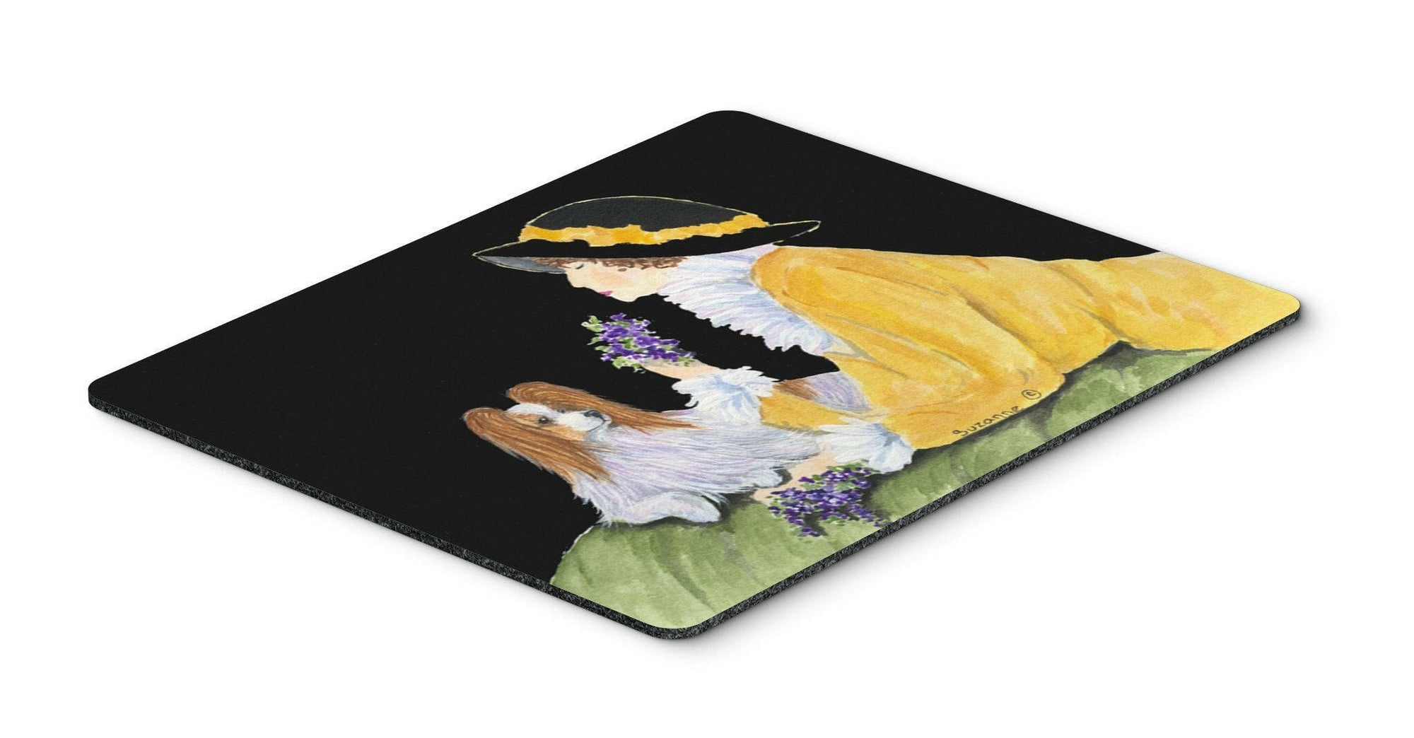 Papillon Mouse pad, hot pad, or trivet by Caroline's Treasures