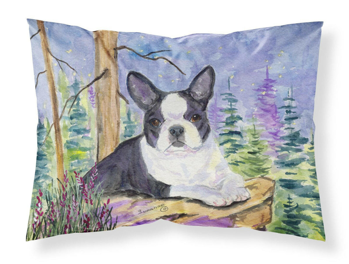 Boston Terrier Moisture wicking Fabric standard pillowcase by Caroline&#39;s Treasures