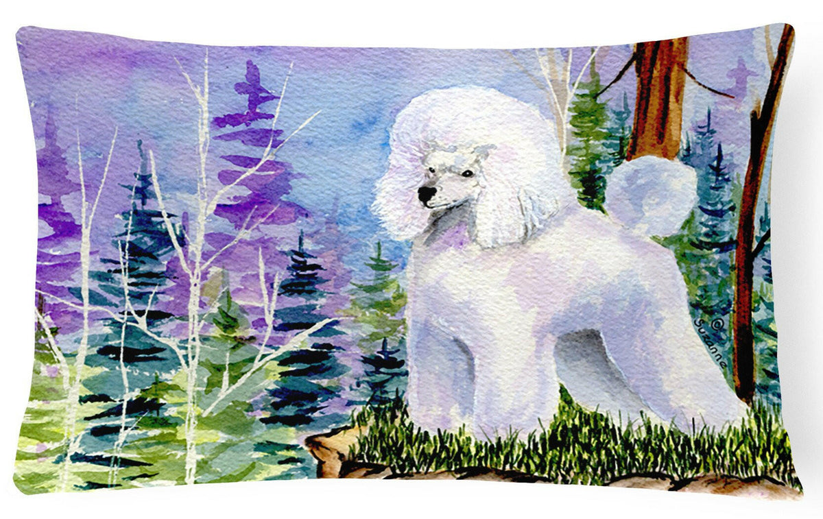 Poodle Decorative   Canvas Fabric Pillow by Caroline&#39;s Treasures