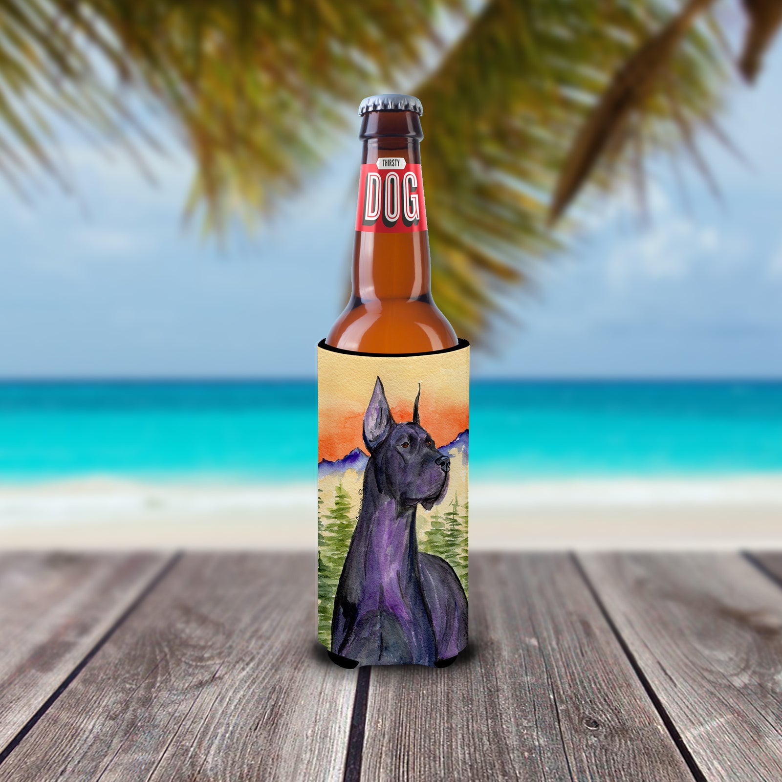 Caroline's Treasures Great Dane Slim Can Hugger – Fun & Functional Drink Coolers SS8642MUK