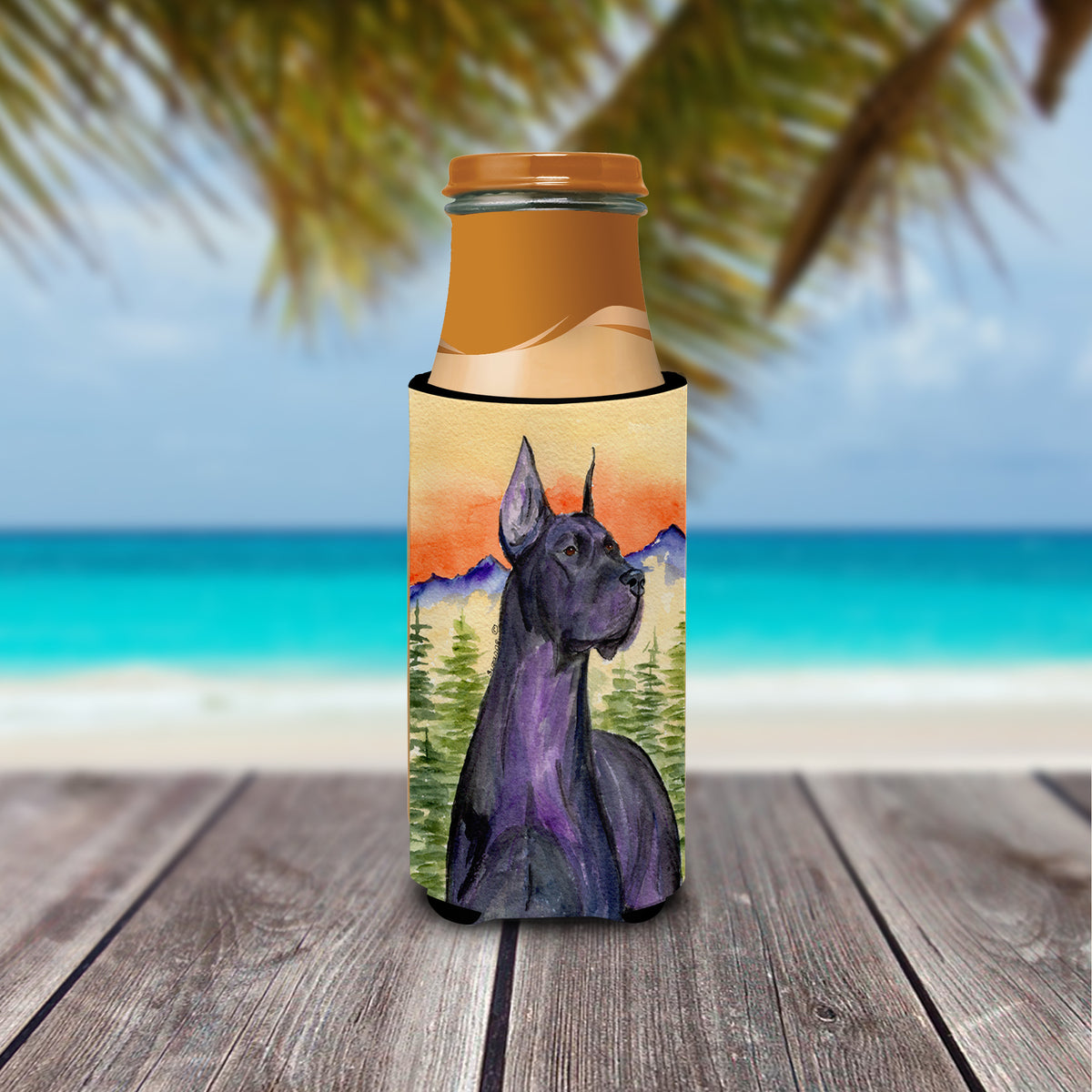 Caroline's Treasures Great Dane Slim Can Hugger – Fun & Functional Drink Coolers SS8642MUK