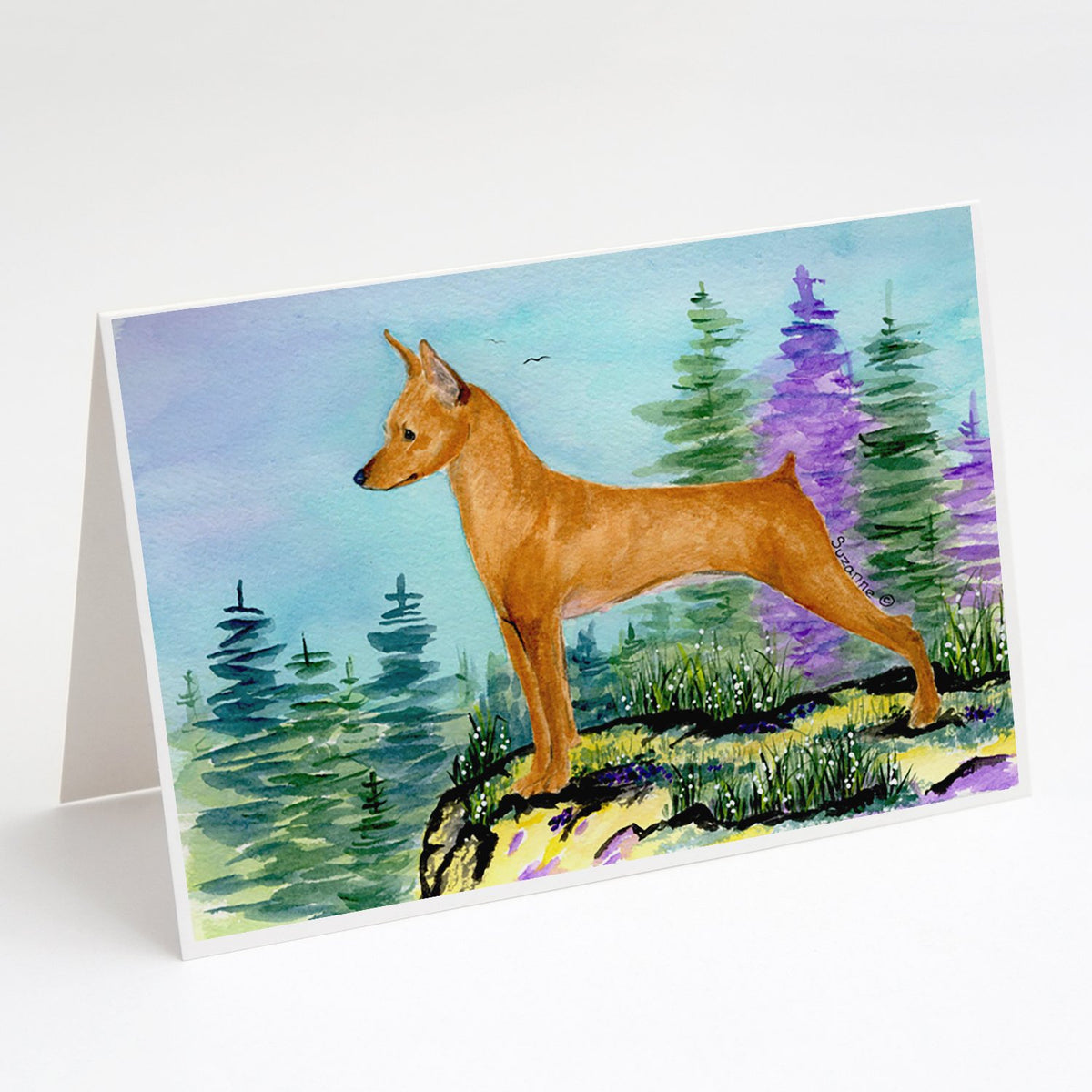 Buy this Min Pin Greeting Cards and Envelopes Pack of 8