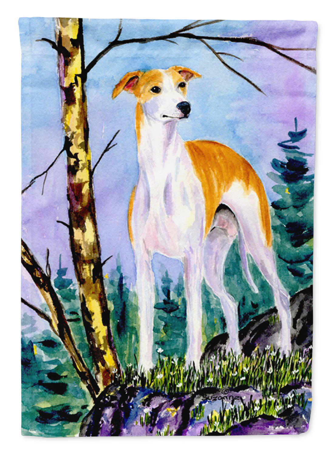 Whippet Flag Canvas House Size