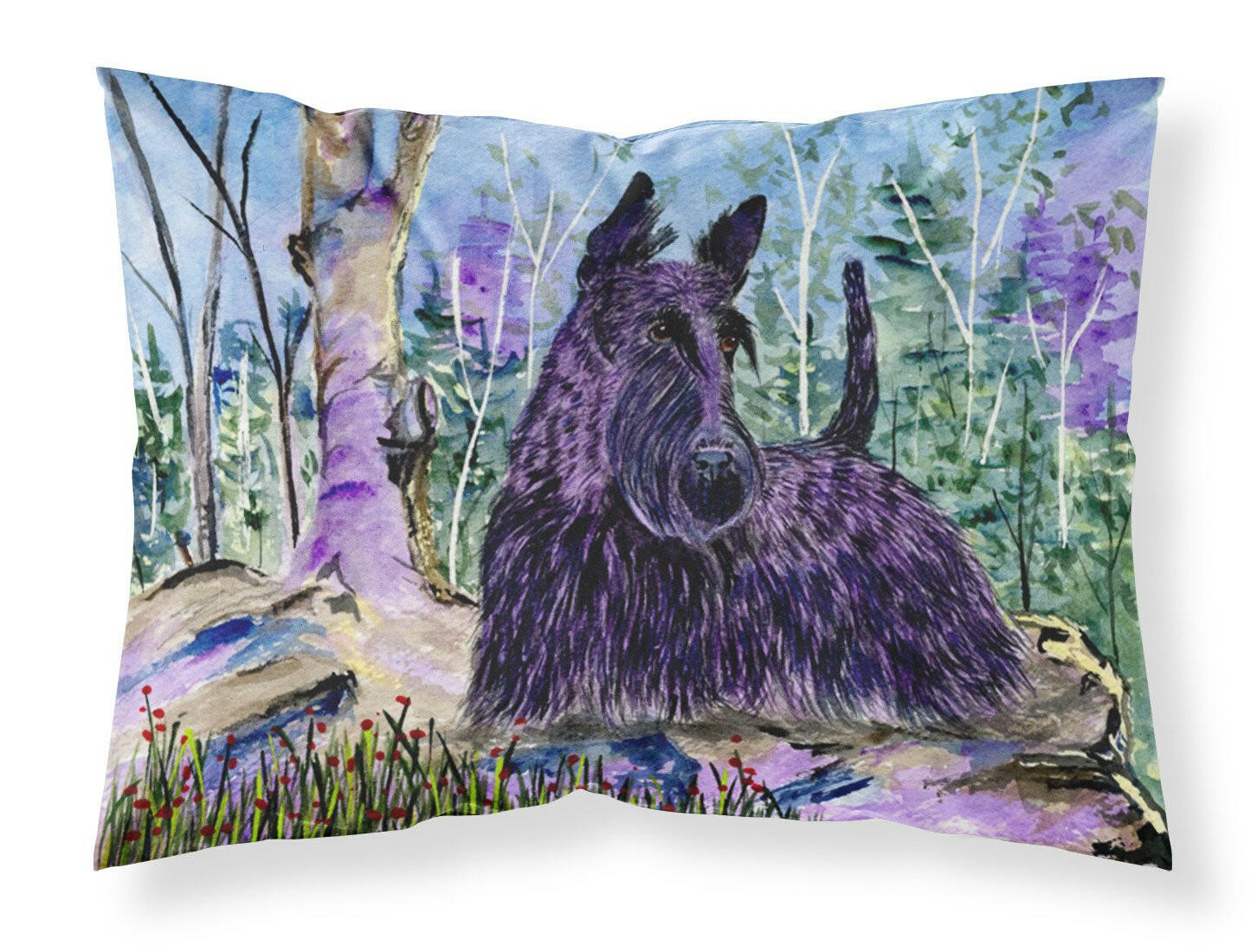 Scottish Terrier Moisture wicking Fabric standard pillowcase by Caroline's Treasures