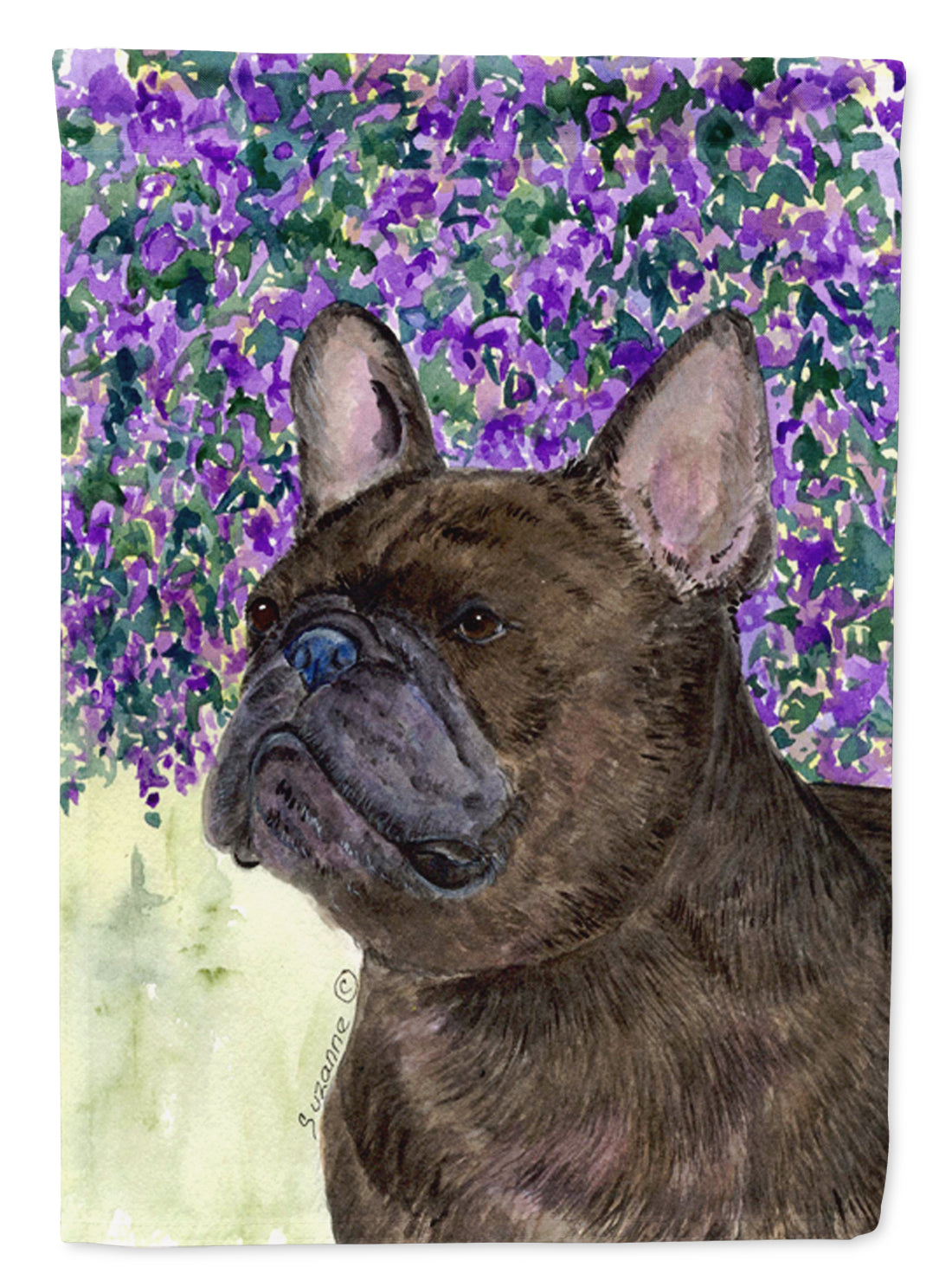 French Bulldog Flag Canvas House Size  the-store.com.
