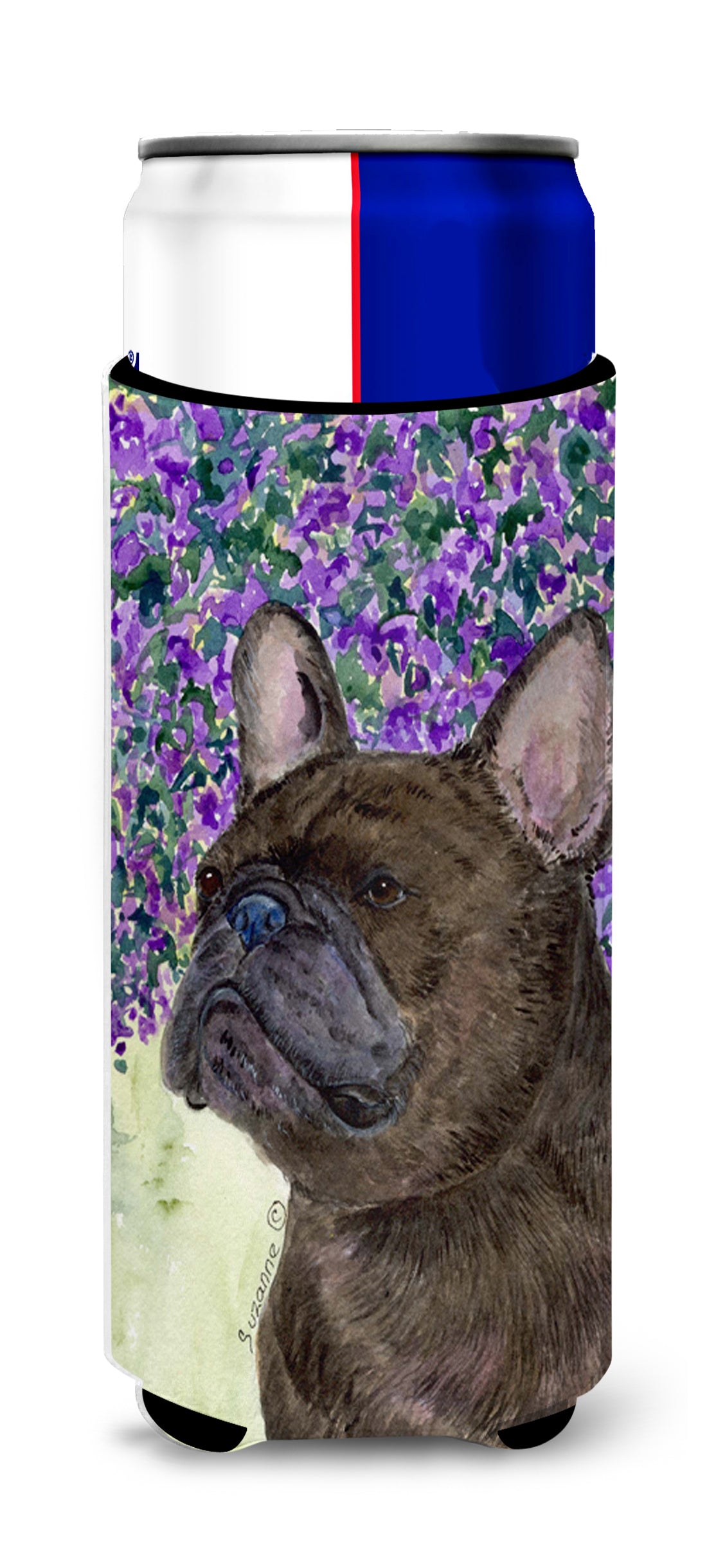 French Bulldog Ultra Beverage Insulators for slim cans SS8676MUK.