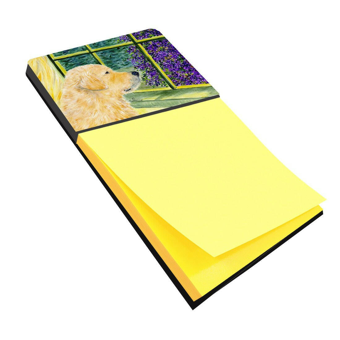 Golden Retriever Refiillable Sticky Note Holder or Postit Note Dispenser SS8680SN by Caroline's Treasures