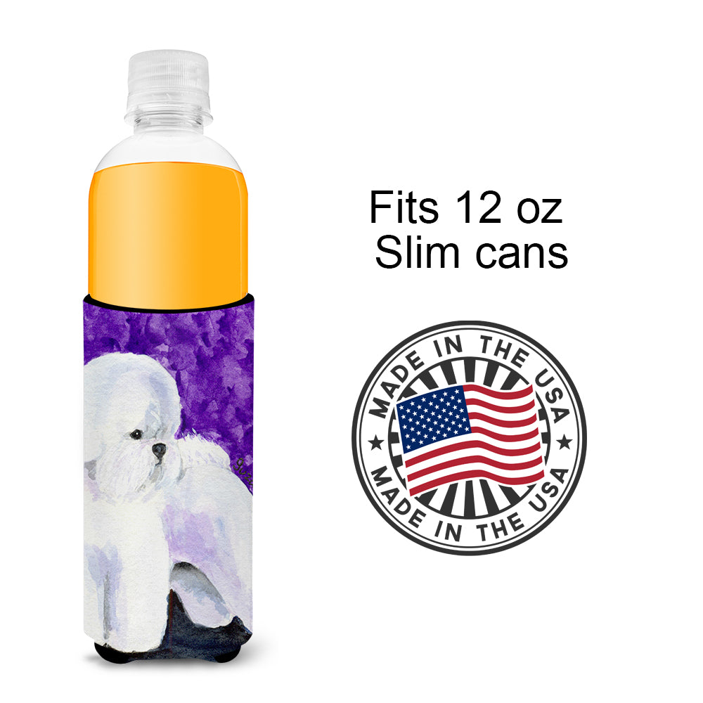Bichon Frise Ultra Beverage Insulators for slim cans SS8692MUK.