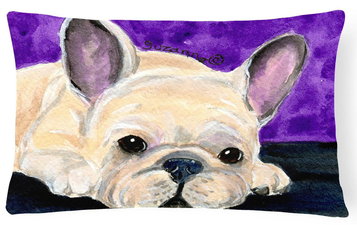 French Bulldog Decorative   Canvas Fabric Pillow by Caroline&#39;s Treasures