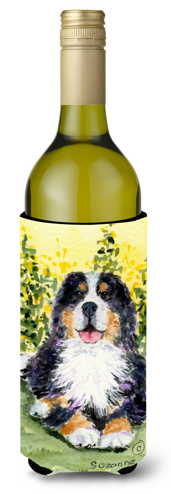 Bernese Mountain Dog Wine Bottle Beverage Insulator Beverage Insulator Hugger SS8708LITERK by Caroline&#39;s Treasures