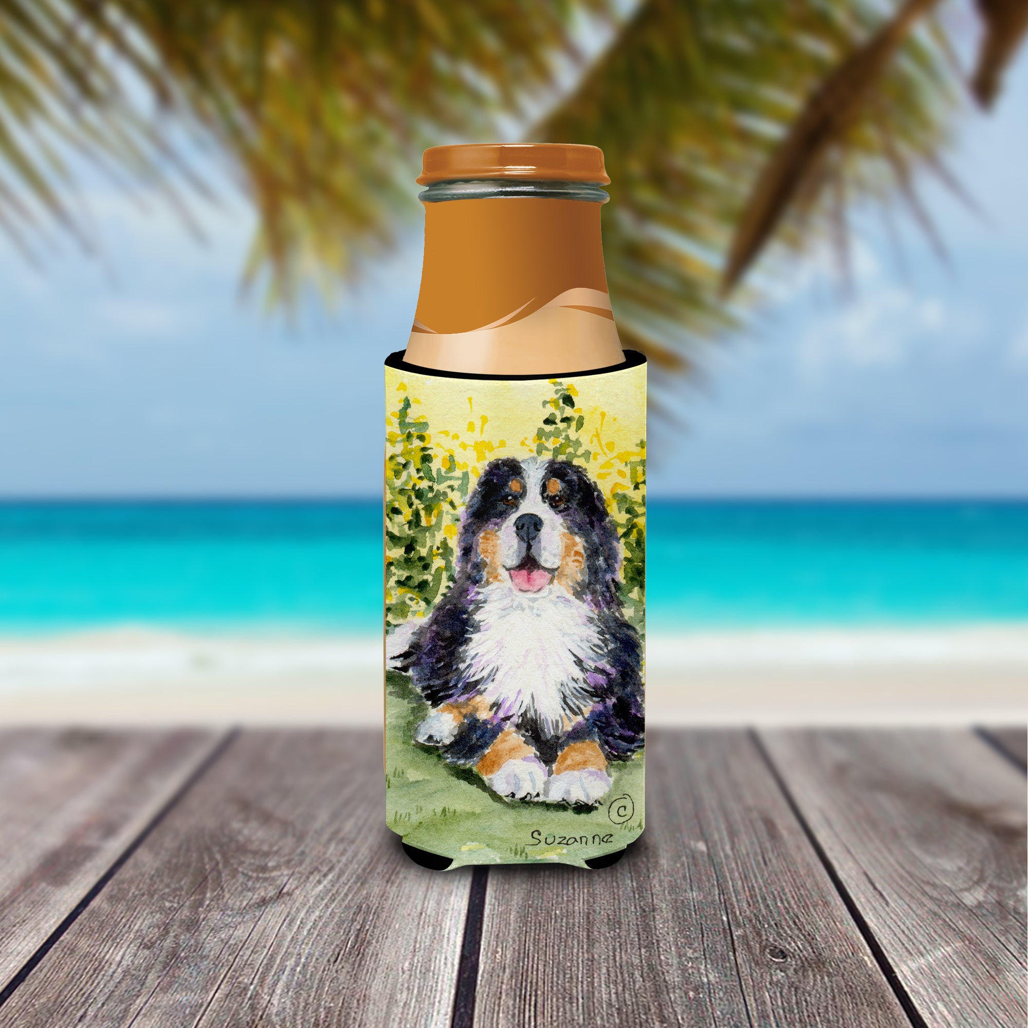 Bernese Mountain Dog Ultra Beverage Insulators for slim cans SS8708MUK