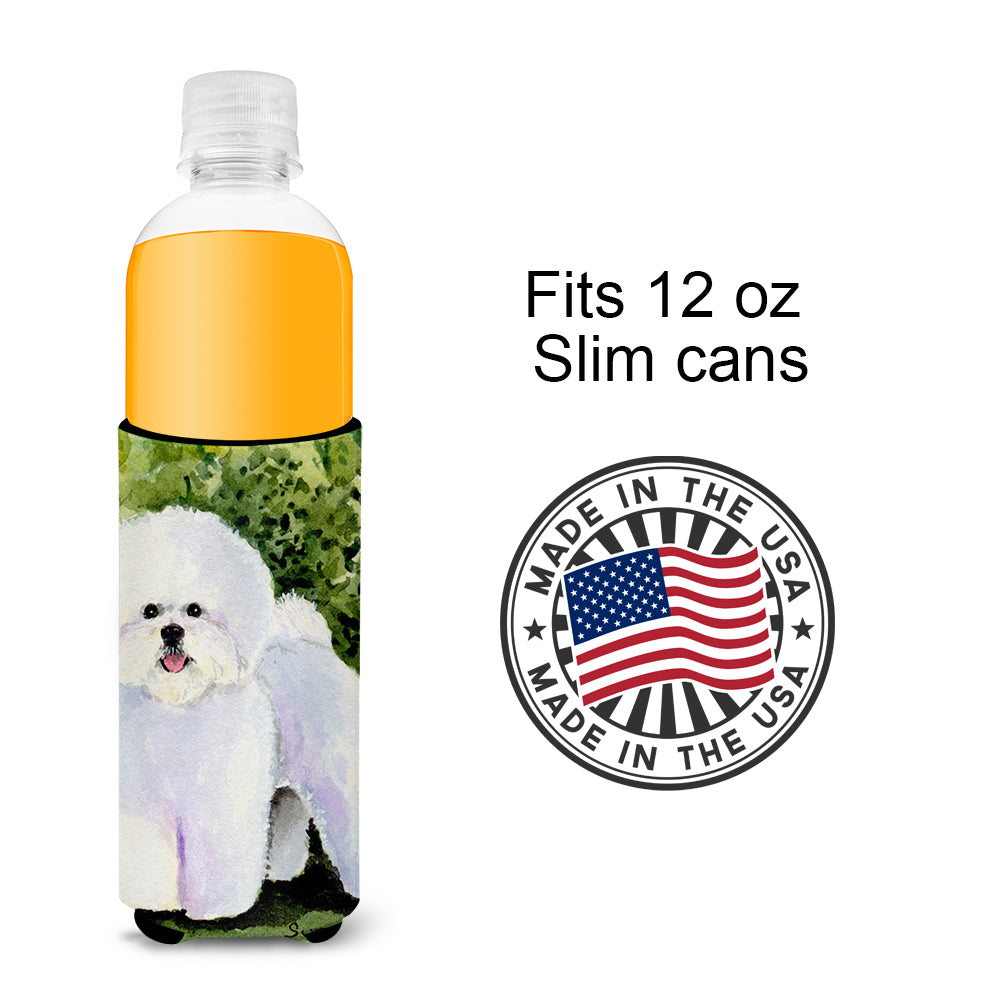 Bichon Frise Ultra Beverage Insulators for slim cans SS8712MUK.